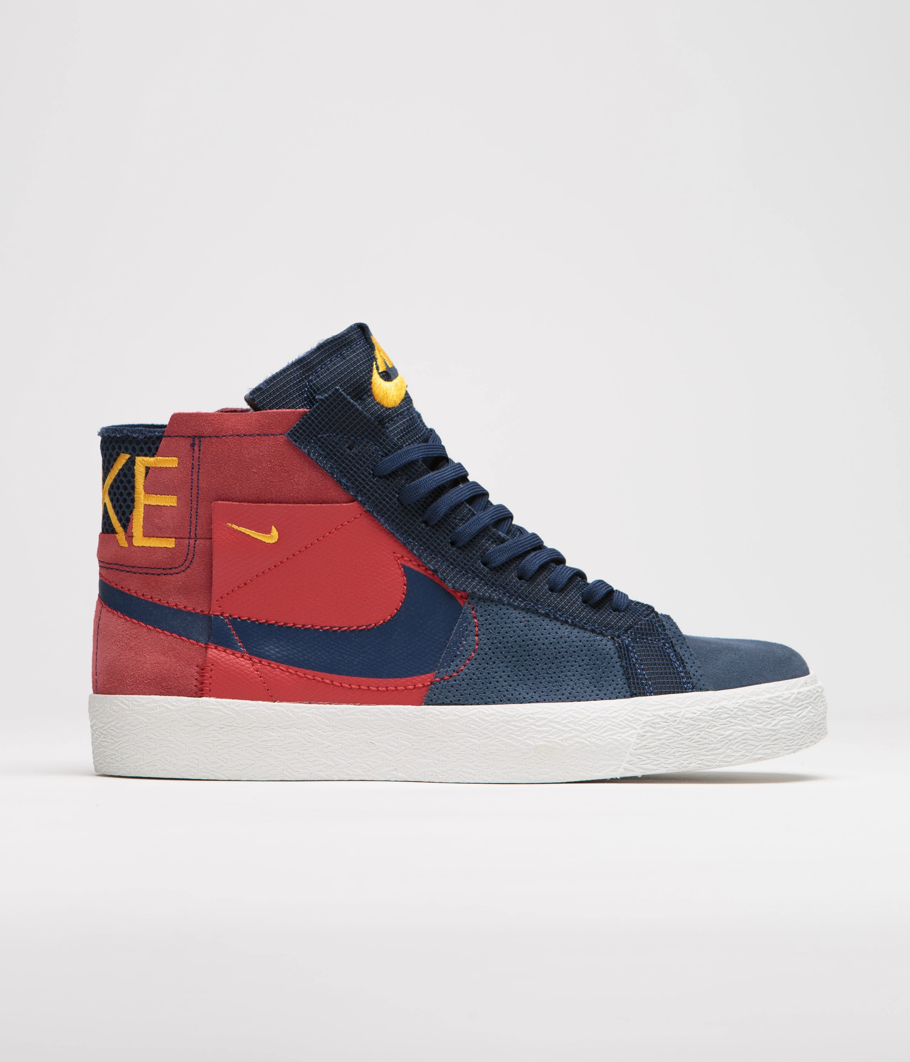 Asics Cdg Shoes Nike SB Blazer Mid Premium Shoes - University Red / Midnight Navy