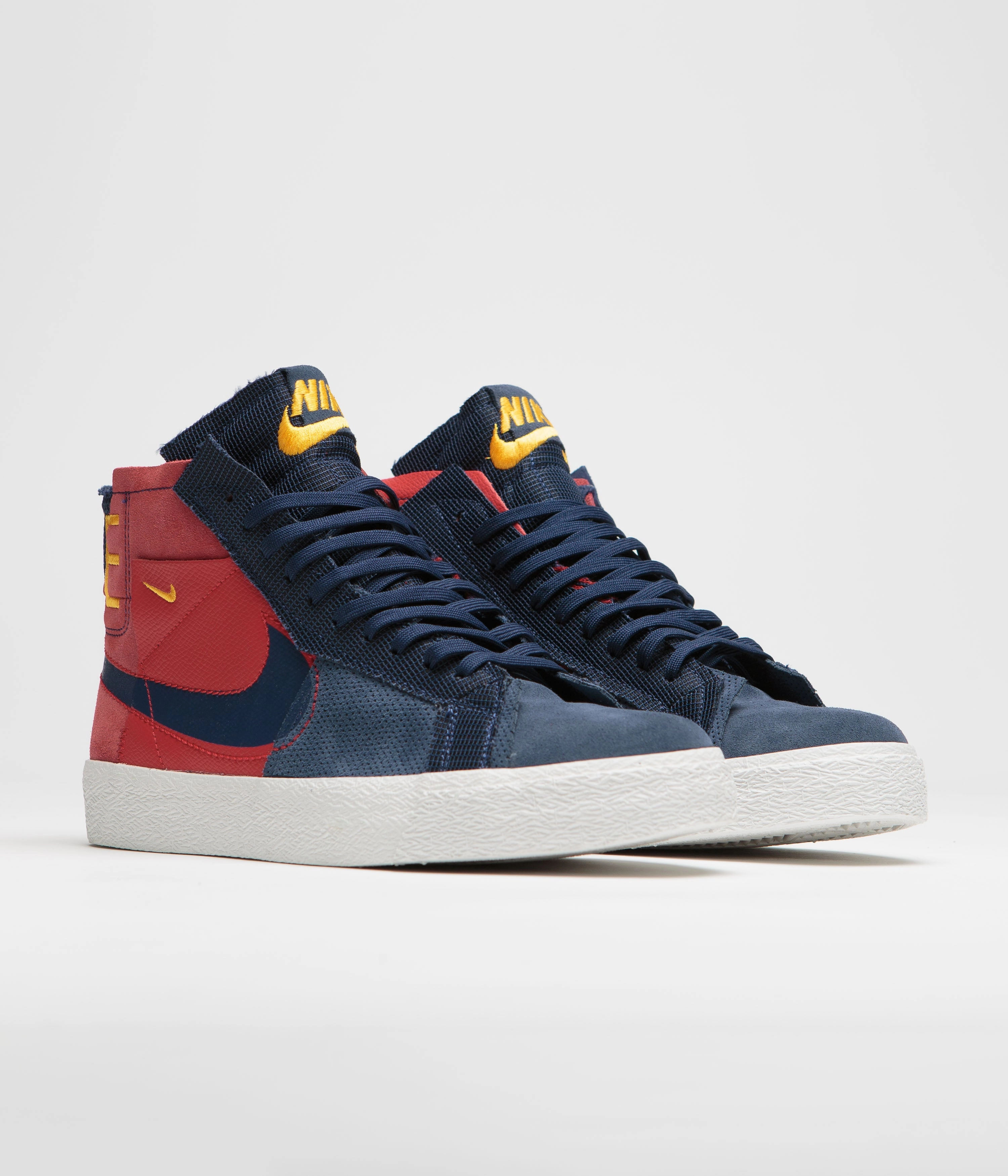 Asics Zip Up Wrestling Shoes Nike SB Blazer Mid Premium Shoes - University Red / Midnight Navy