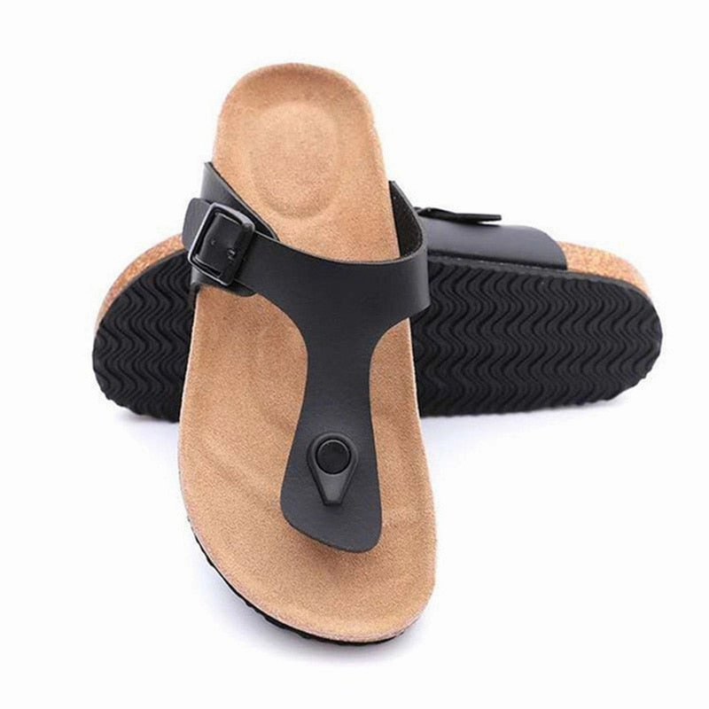 Flip Flops Double Layer Hot Sale Women Sandals Buckle Roman Casual Summer Shoes Woman Non-Slip Sandalias Mujer New Flip Flops Women Flat Sandals Female