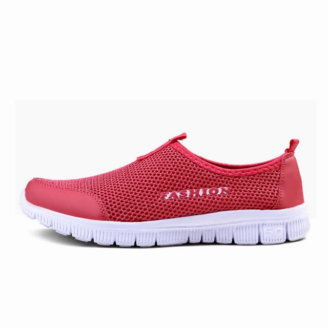 Flat Shoes For Mountain Biking FONIRRA Men Casual Shoes 2017 New Summer Breathable Mesh Casual Shoes Size 34-46 Slip On Soft Men's Loafers Outdoors Shoes 131