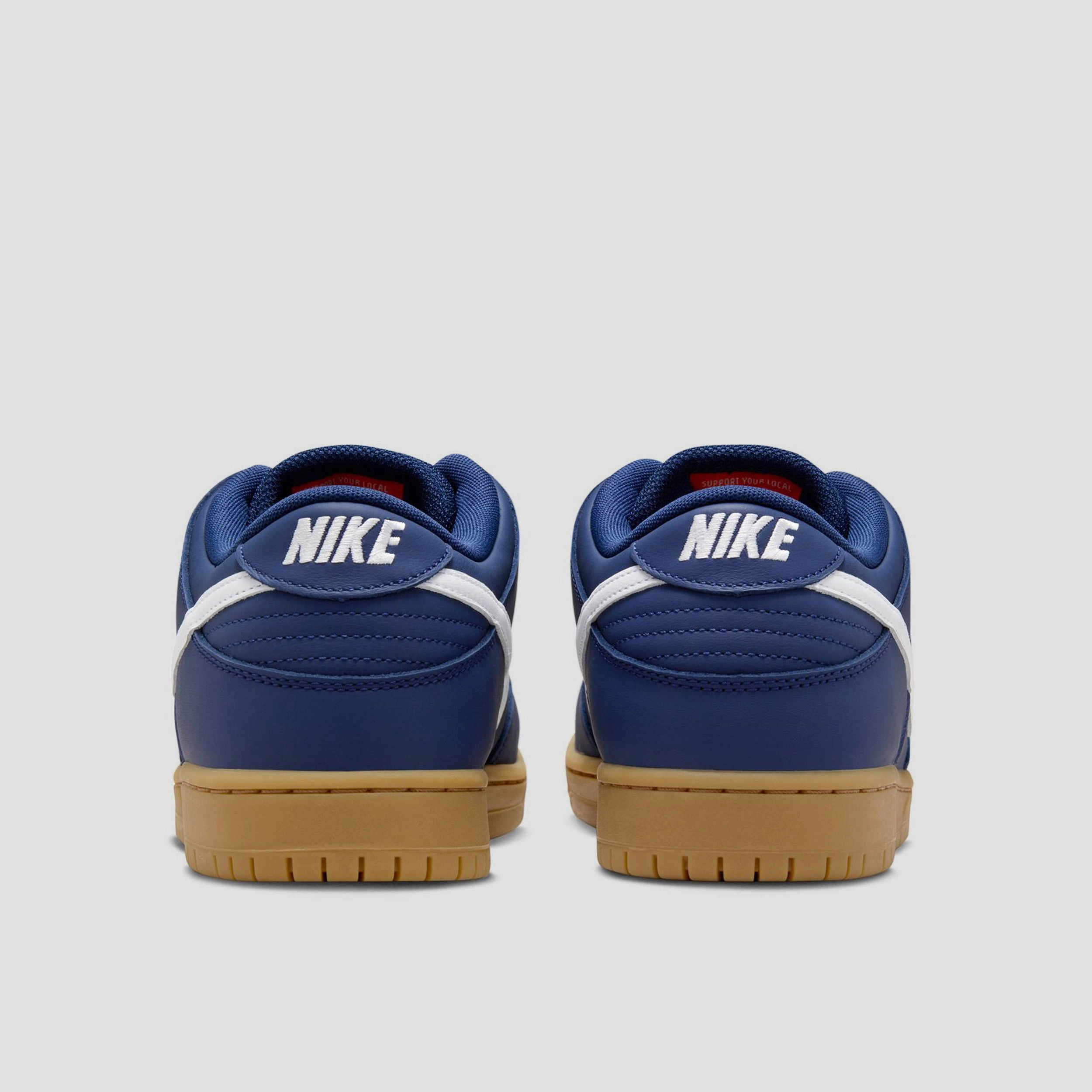 Nike SB Dunk Low Pro Skate Shoes Navy / White - Navy - Gum Light Brown Asics Spiked Golf Shoes