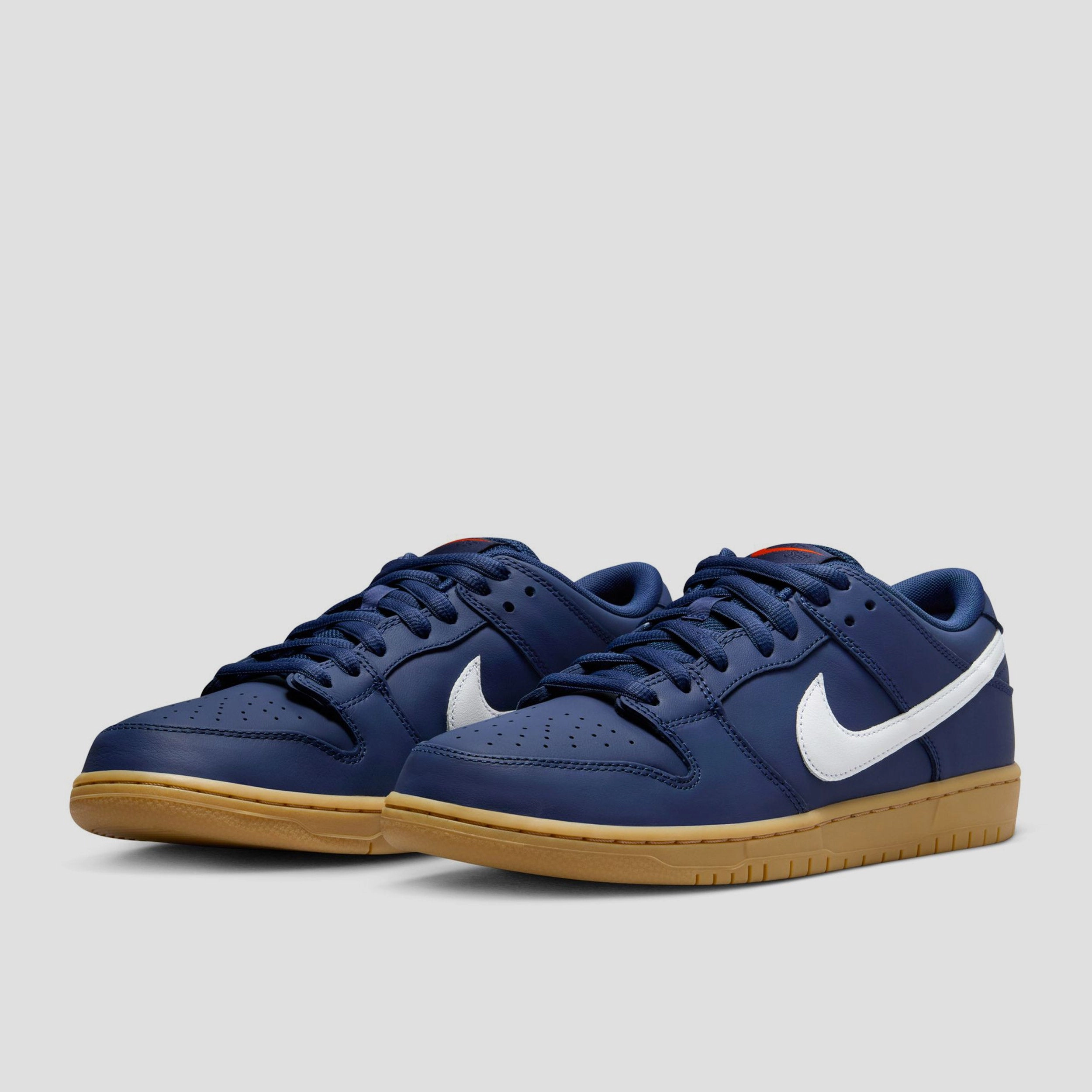 Best Asics Tennis Shoe Nike SB Dunk Low Pro Skate Shoes Navy / White - Navy - Gum Light Brown