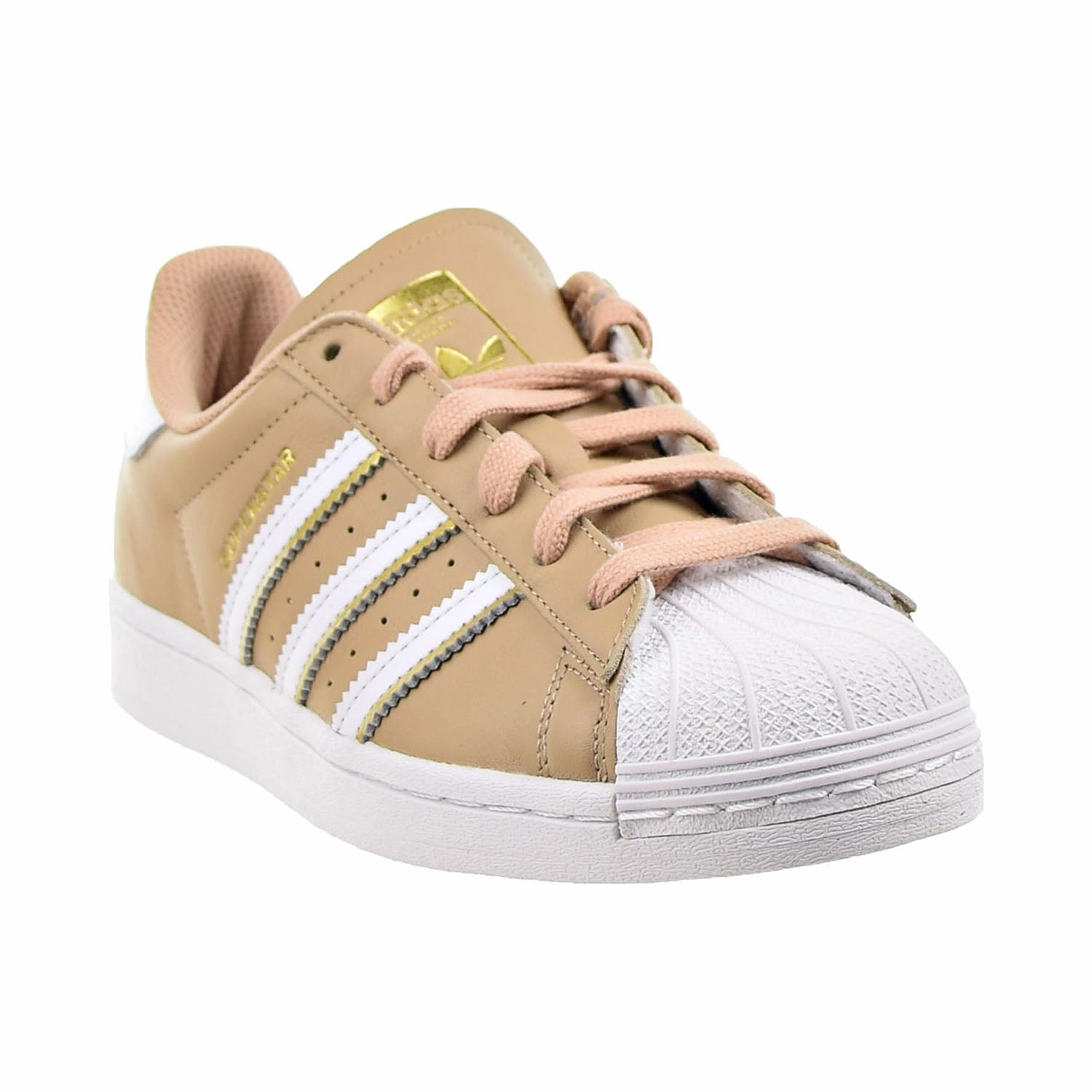Cheap Adidas Running Shoes Adidas Superstar Women's Shoes Cloud White-Pale Nude-Gold Metallic