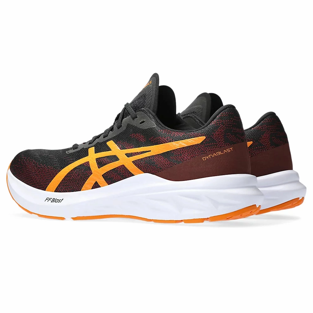 ASICS DYNABLAST 3 (M) - BLACK/BRIGHT ORANGE RUNNING SHOES Asics Wrestling Shoes Evo