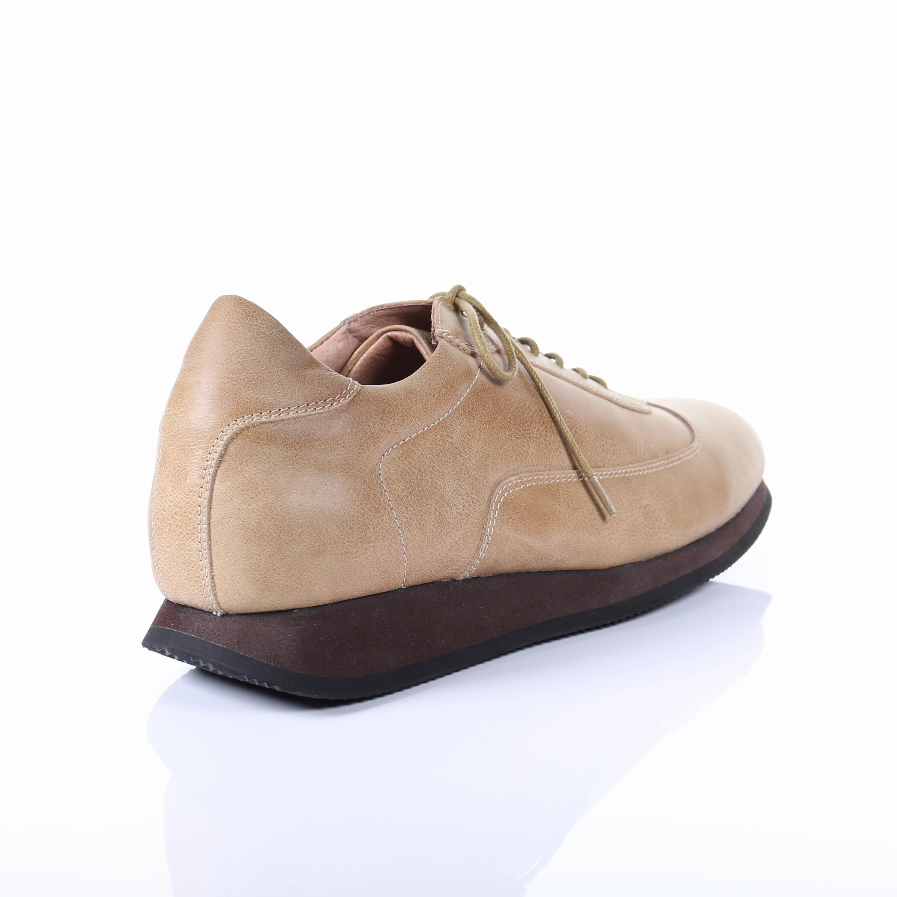 Men's Style Lace Up Leather Casual Shoes (Beige) Defy Sp Casual Shoes