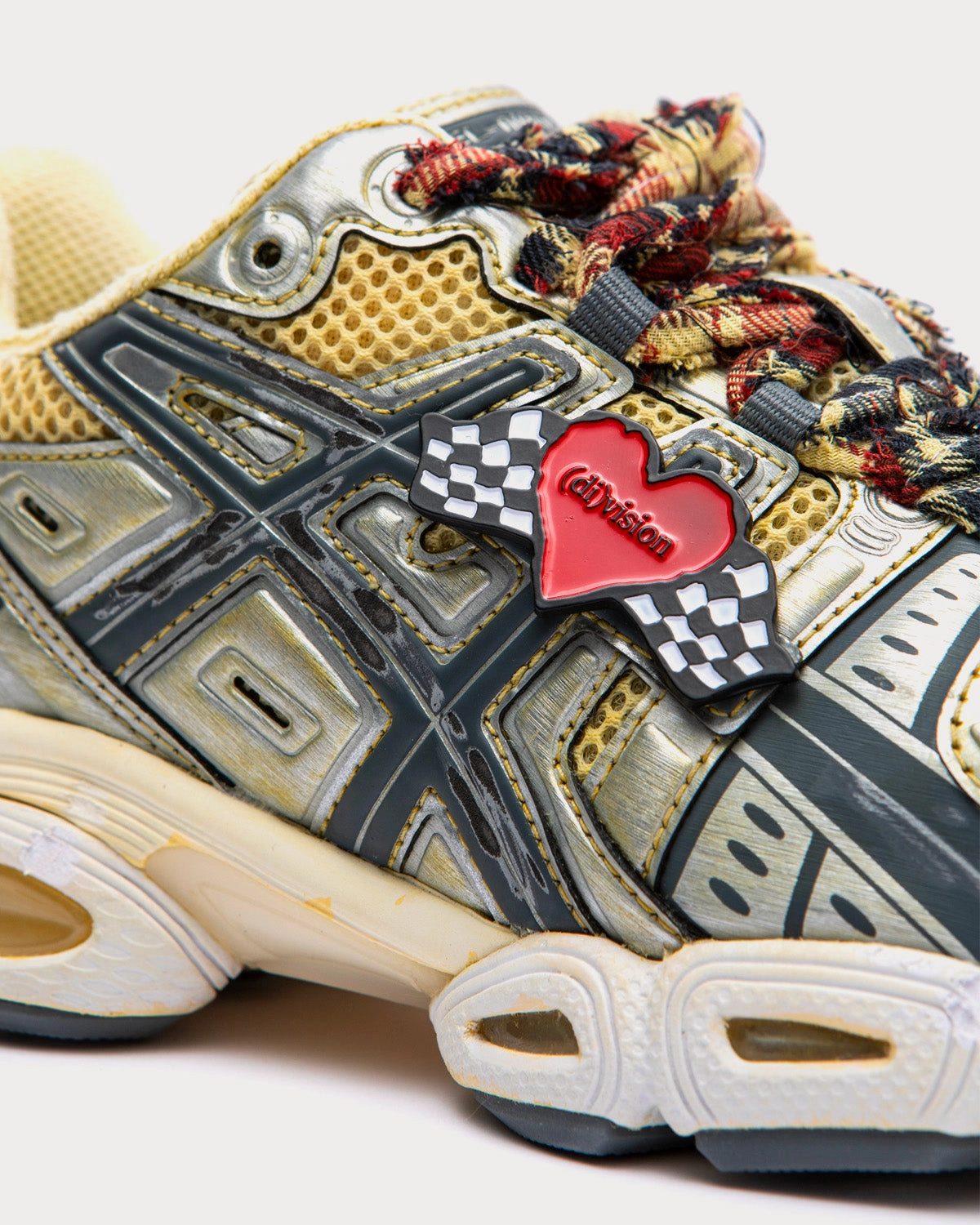 GEL-Nimbus 9 Tweed / Honey Yellow / Silver Low Top Sneakers Running Shoes For Supination Asics