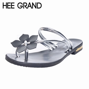 Flip Flops At Wedding Reception HEE GRAND Women Flip Flops Slides 2 Wearing Style Lady's Bohemia Style Fashion Thong Flower Solid Beach Shoes Woman XWZ2293