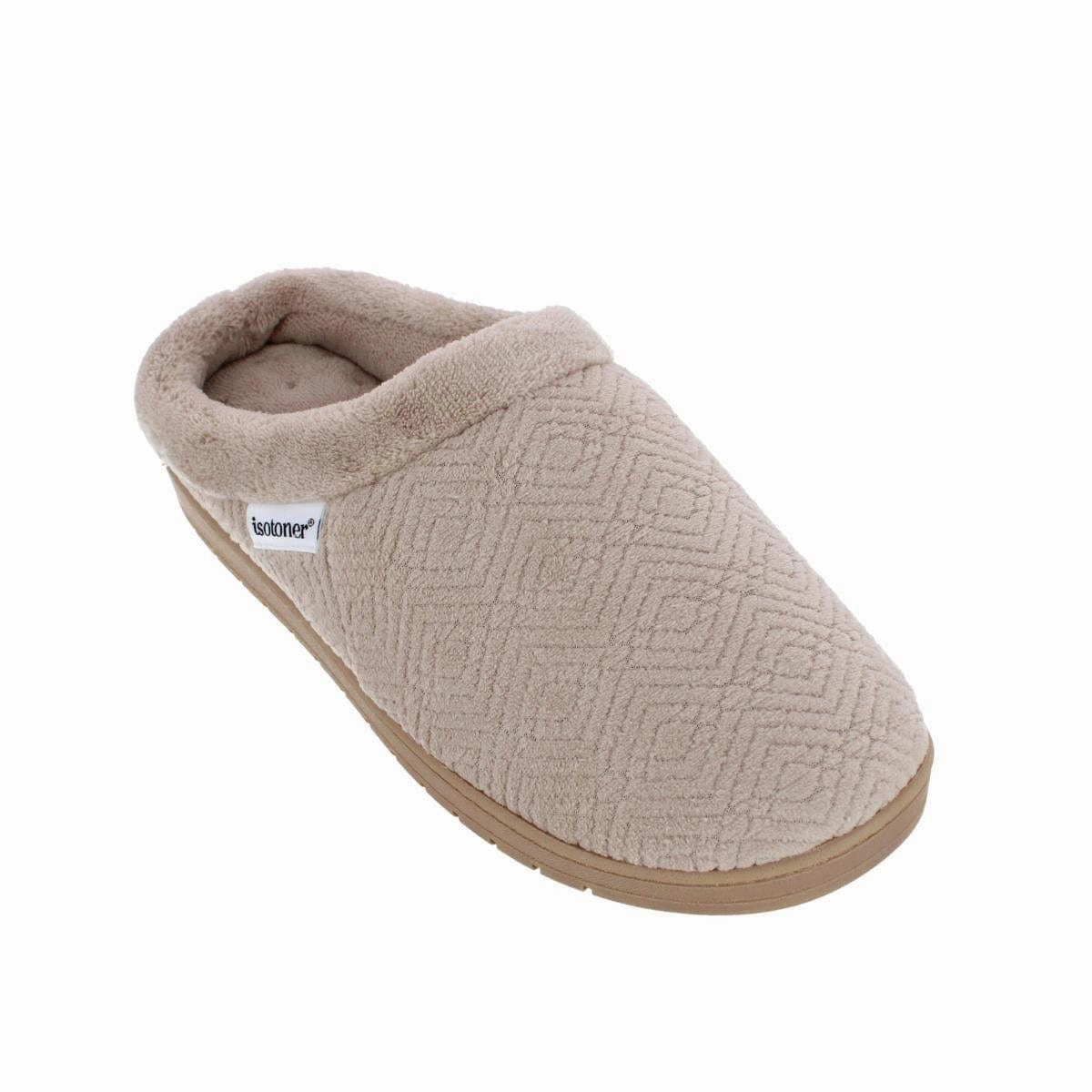 Pua Slippers Isotoner Women's Sculpted Microterry Hoodback Clog Slippers