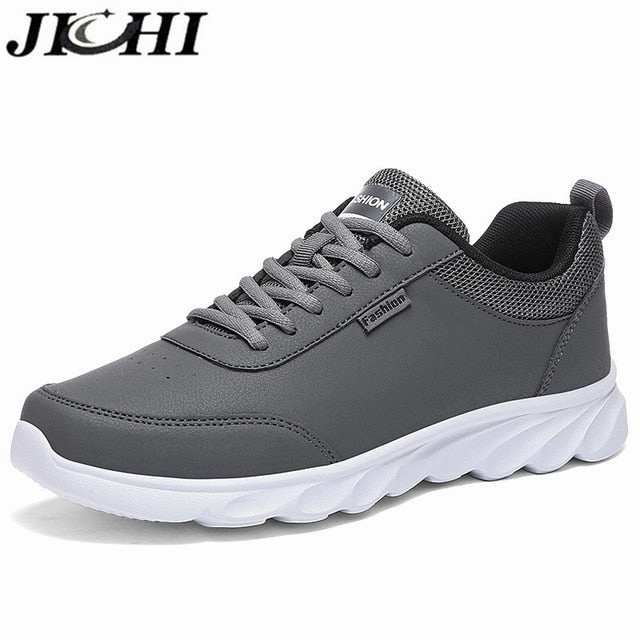 JICHI Men Shoes Leather Breathable Men's Sneakers Originals Nmd 360 Casual Shoes