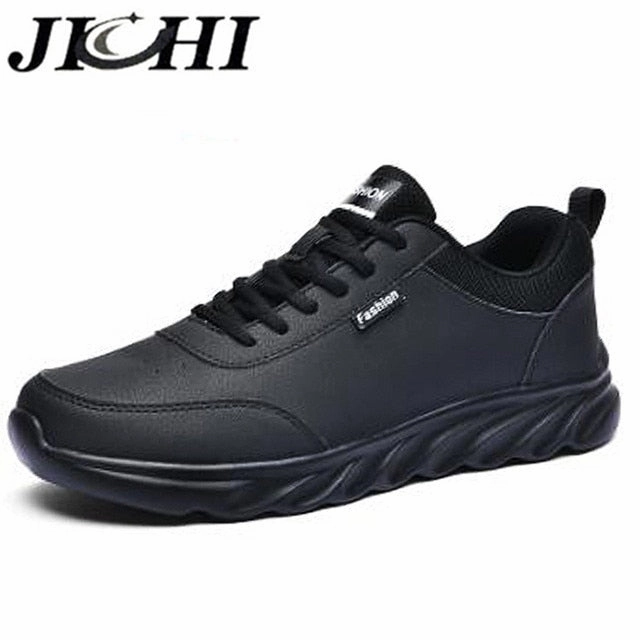 JICHI Men Shoes Leather Breathable Men's Sneakers Gel Kayano 14 Casual Shoes