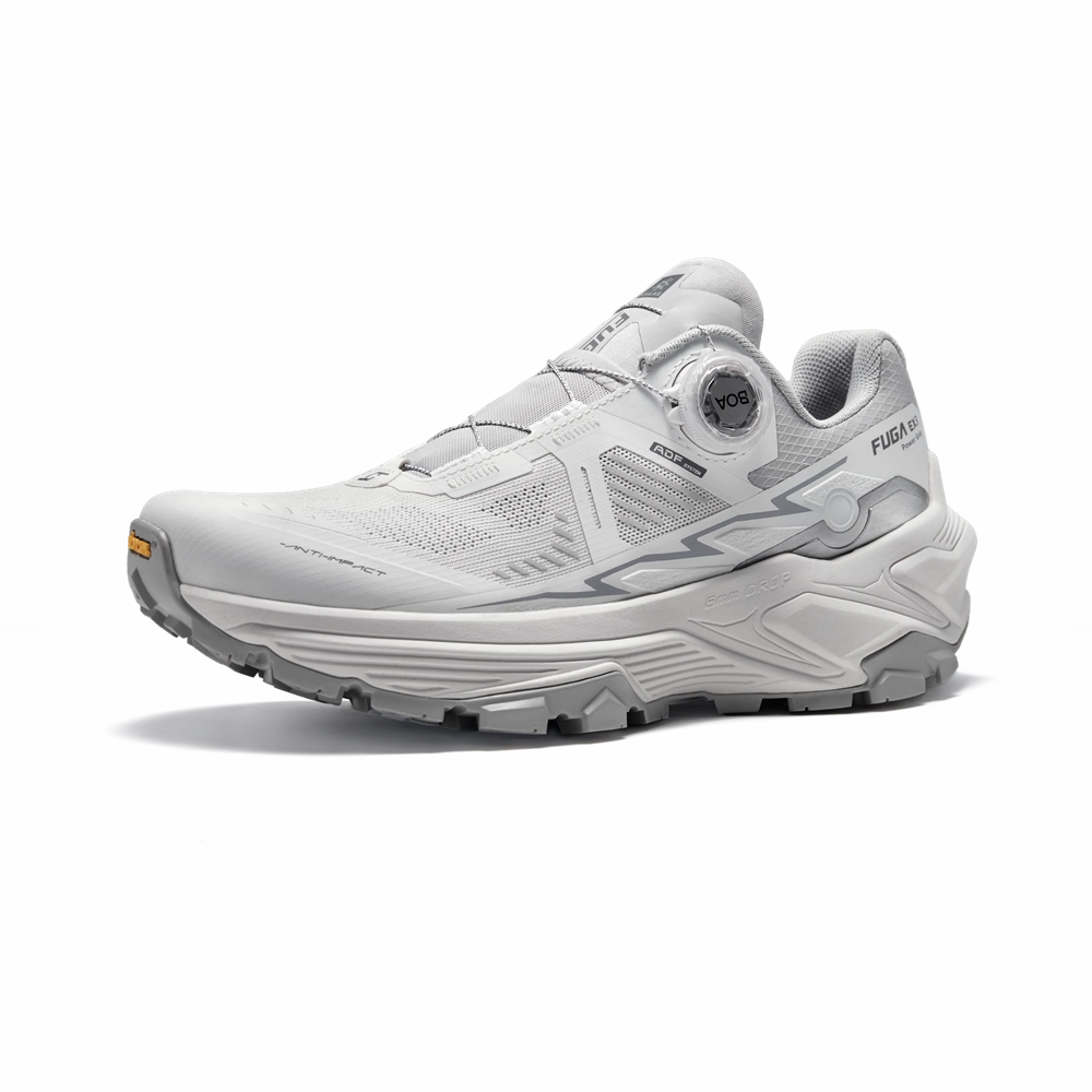 Chunky Running Shoes Kailas FUGA EX 3 BOA Low-cut Trail Running Shoes Women's White Cloud