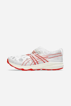 Kengo Kuma x Archisite ORU "White Red" Asics Flexible Running Shoes