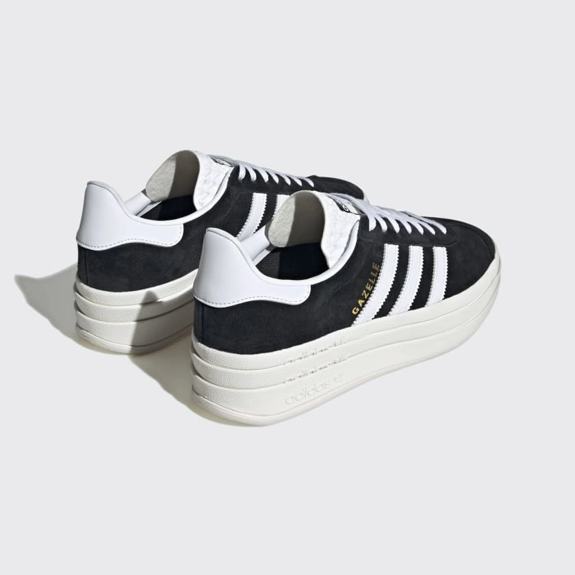 Adidas "Gazelle Bold" Women's Sneakers - Black / Cloud White / Core White Adidas Courtjam Control 3 Tennis Shoes