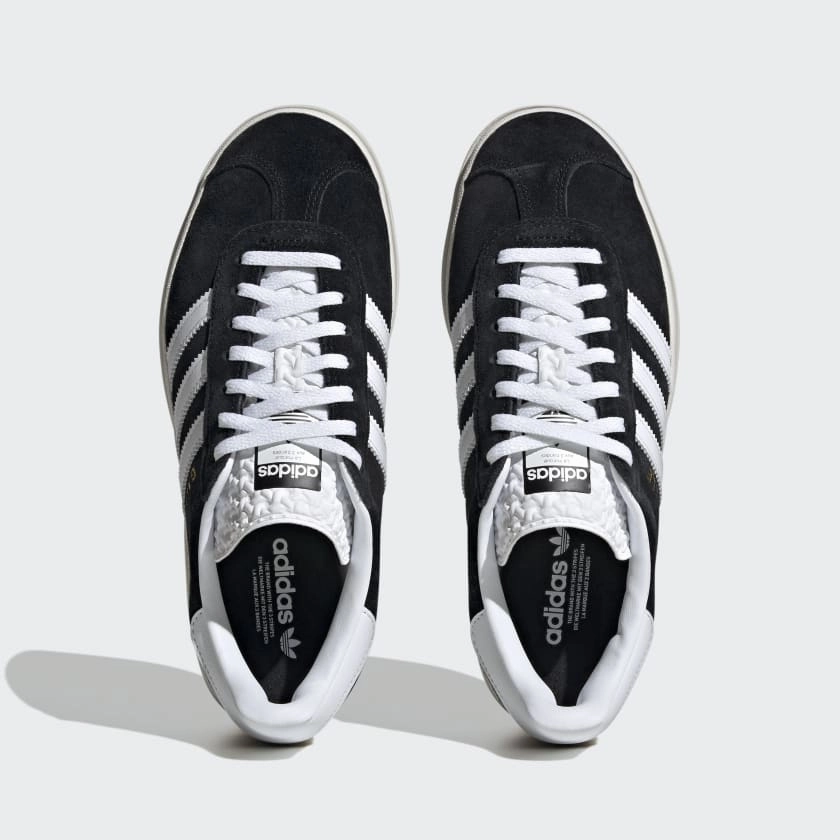 Adidas Sustainable Shoes Adidas "Gazelle Bold" Women's Sneakers - Black / Cloud White / Core White
