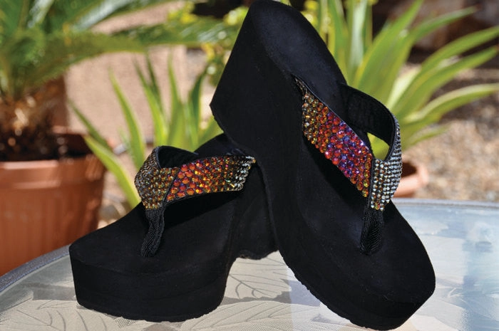 Hemp Flip Flops Lava Love's Swarovski Crystal Flip-flop Sandals by Sparkle Steps