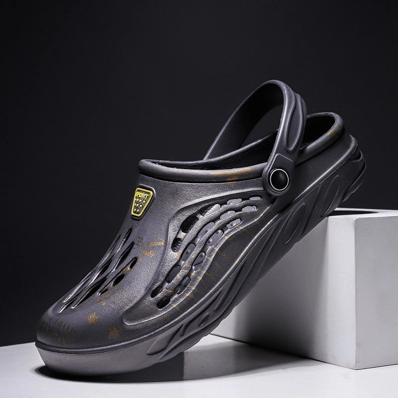 Letter Print Slippers Men Summer Sandals Beach Shoes Toddler Gripper Slippers