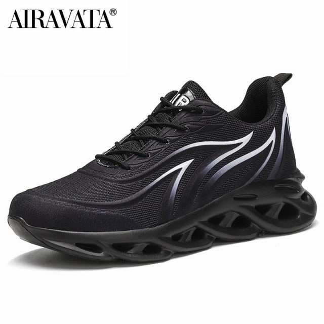 Men's Flame Printed Sneakers Flying Weave Sports Shoes Comfortable Running Shoes Outdoor Men Athletic Shoes Propet Sneakers
