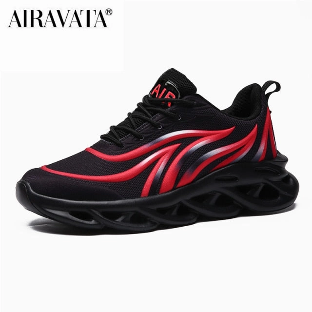 Sneakers High Top Nike Men's Flame Printed Sneakers Flying Weave Sports Shoes Comfortable Running Shoes Outdoor Men Athletic Shoes