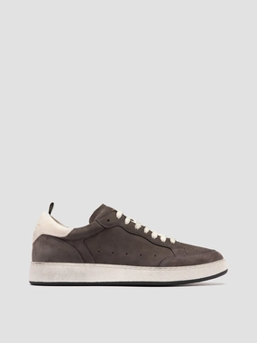 THE ANSWER 002 - Black Leather and Suede Low Top Sneakers Running Sneakers Arch Support