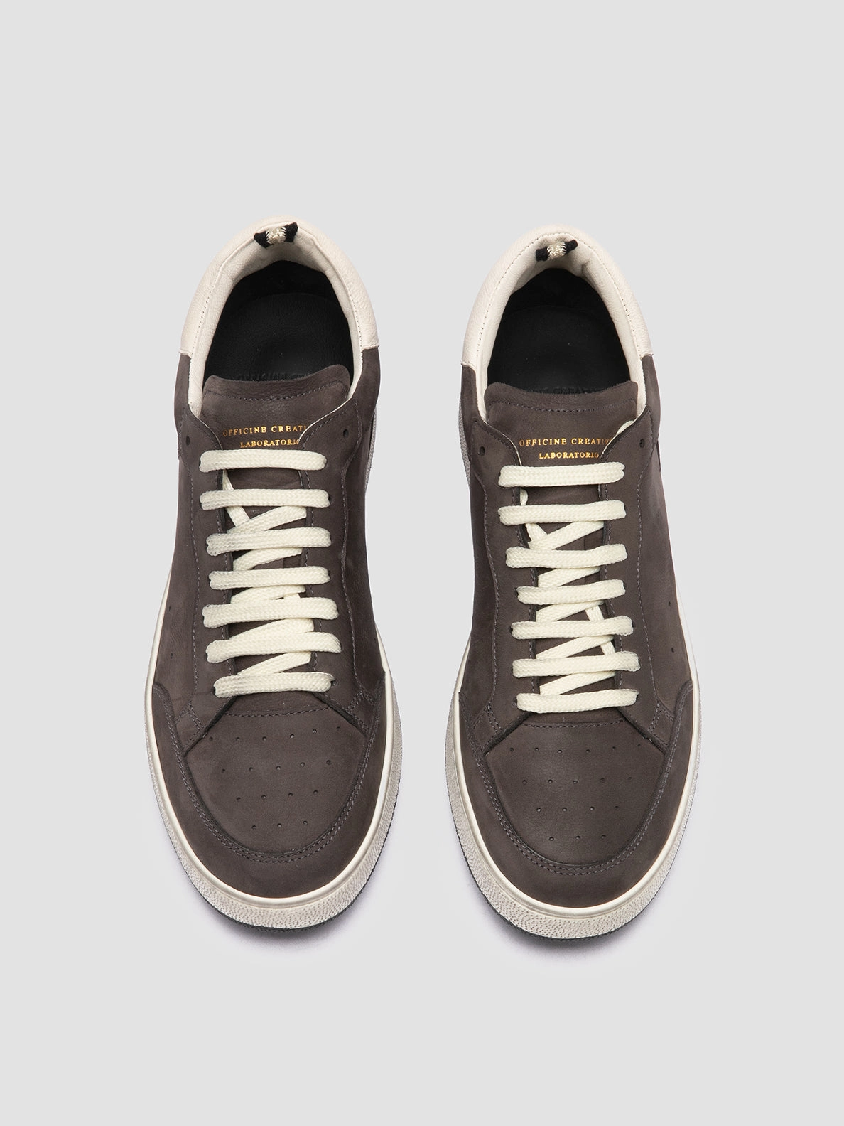 She Wears High Heels I Wear Sneakers THE ANSWER 002 - Black Leather and Suede Low Top Sneakers