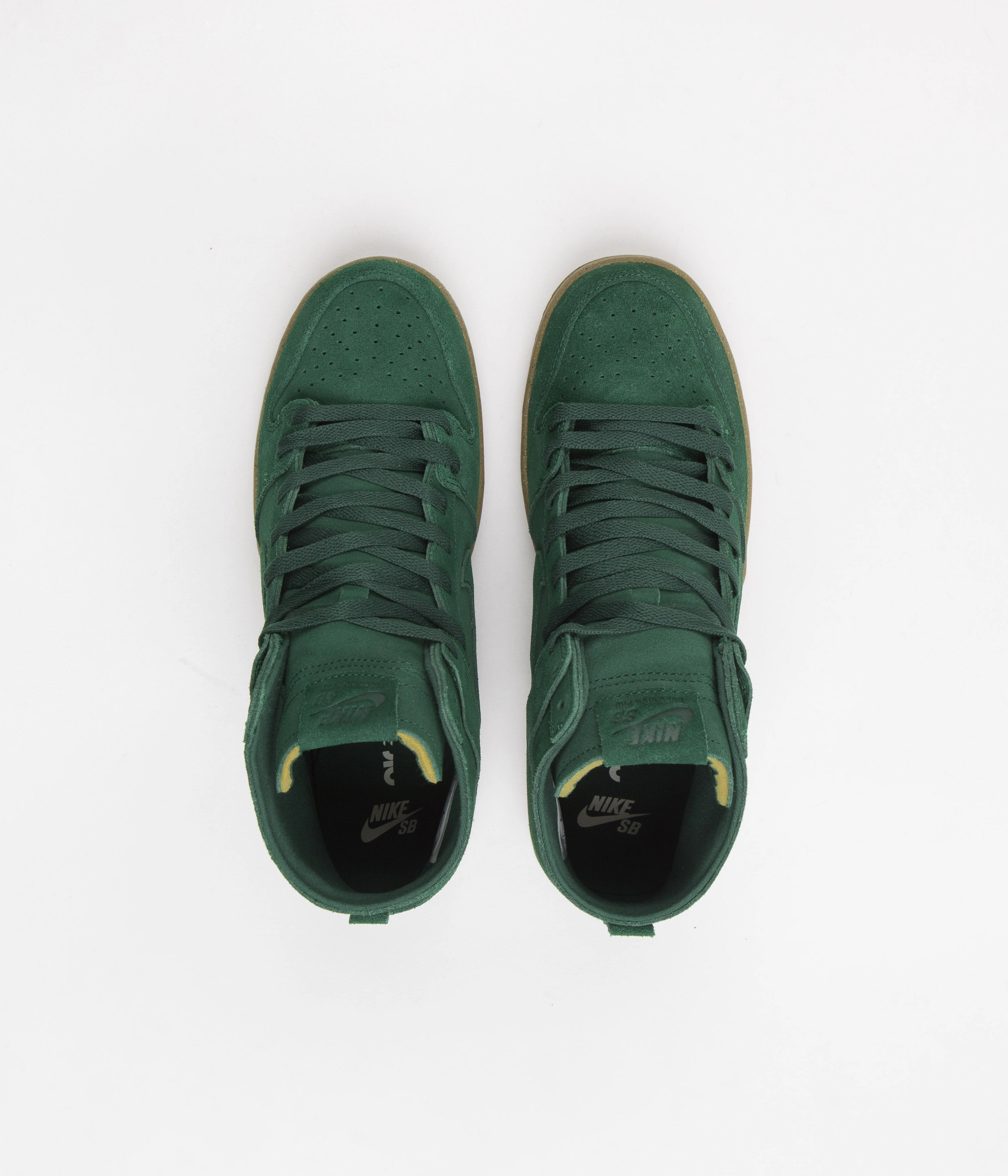 Asics Wrestling Shoe Laces Nike SB Dunk High Pro Shoes - Gorge Green / Gorge Green / Black