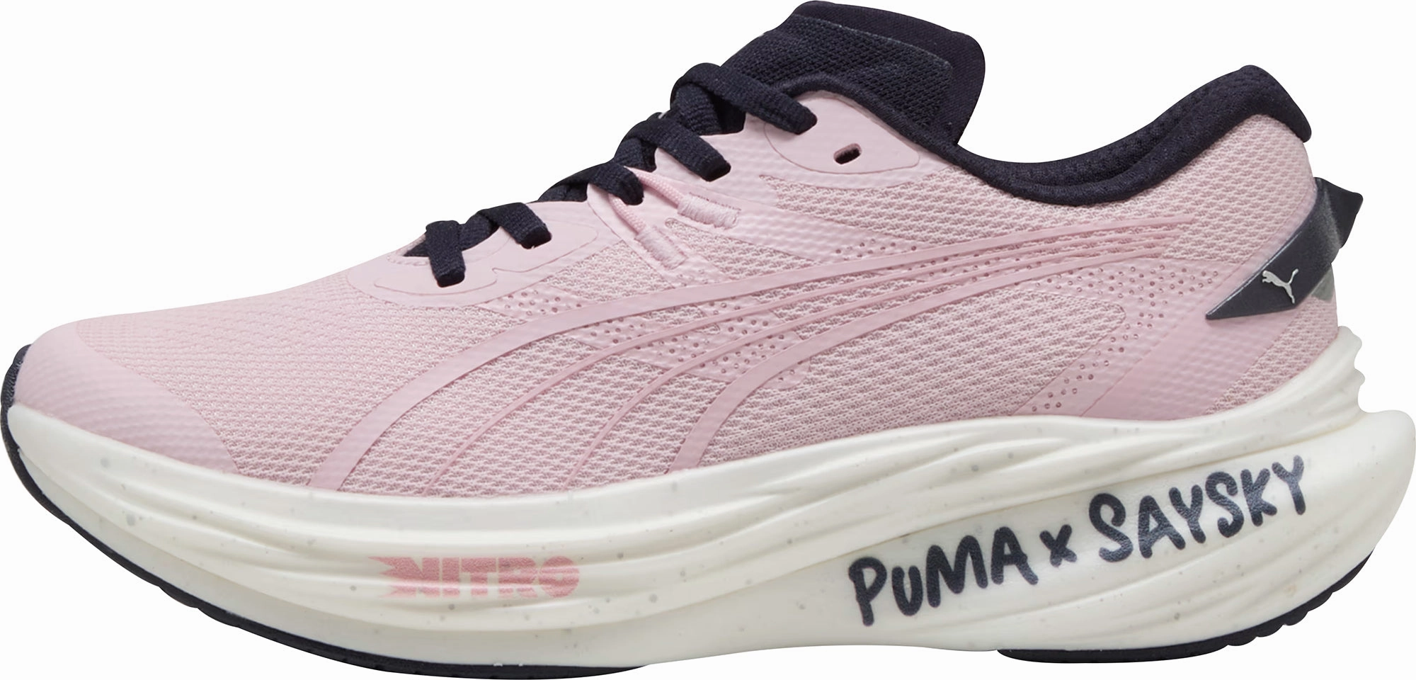 Puma Deviate Nitro 3 X SAYSKY Mens Running Shoes - Pink Puma Electron Street Running Shoes