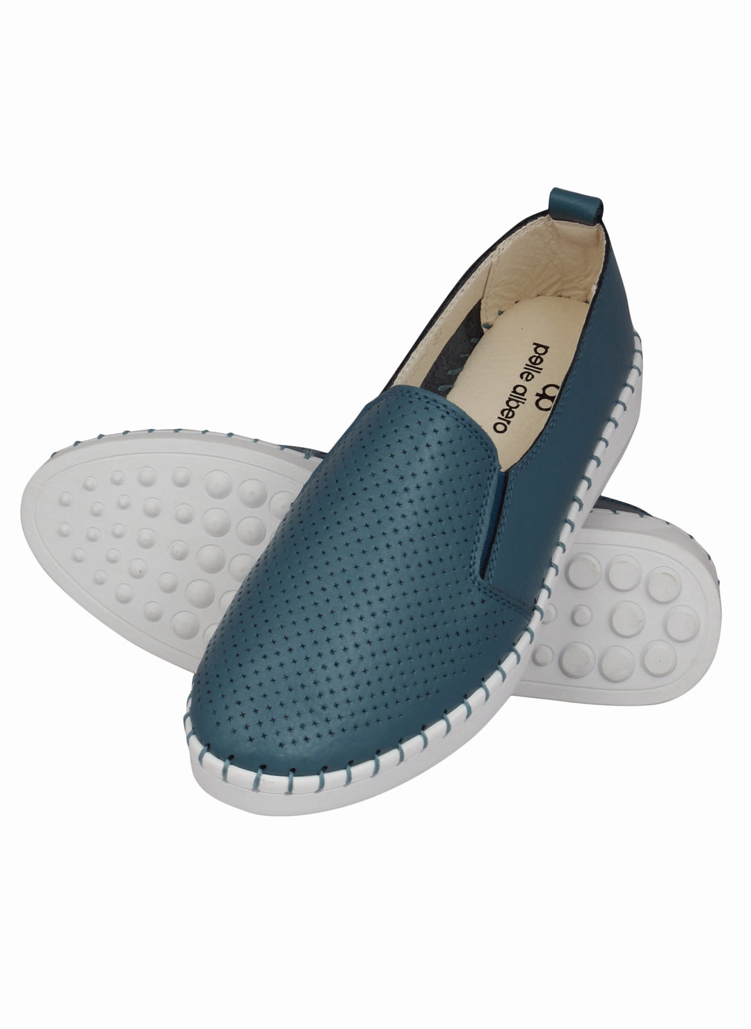 Casual Nearby Pelle Albero Blue Women's Slip on Casual Shoe