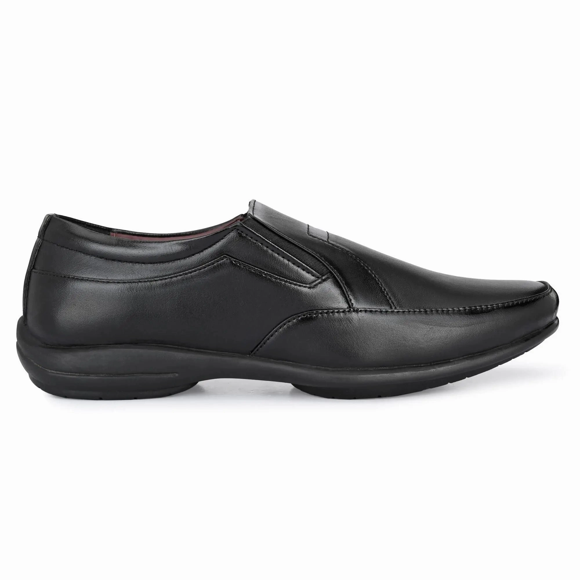 Loafers On Baltimore National Pike Loafers for Men Black Color Formal Synthetic Leather Loafer