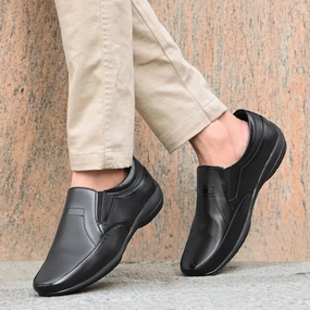 Modern Loafers Loafers for Men Black Color Formal Synthetic Leather Loafer