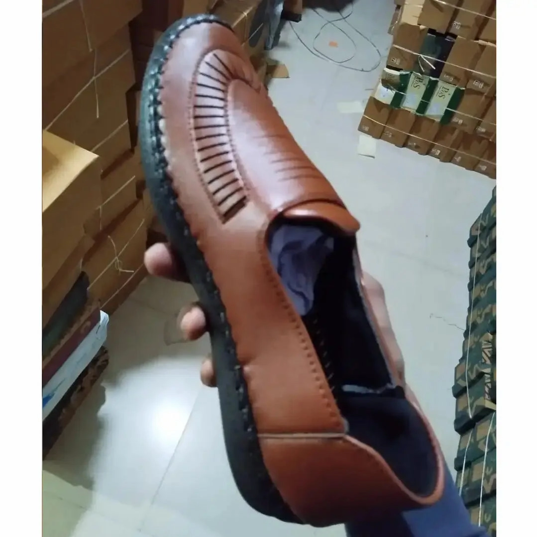 Tabis Loafers Loafers for Men Tan Formal Synthetic Leather Loafer