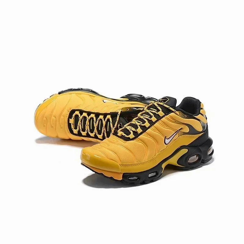 Nike TN Air Max Plus Frequency Pack  Yellow & Black Men's Running Shoes Lowest Price Asics Running Shoes