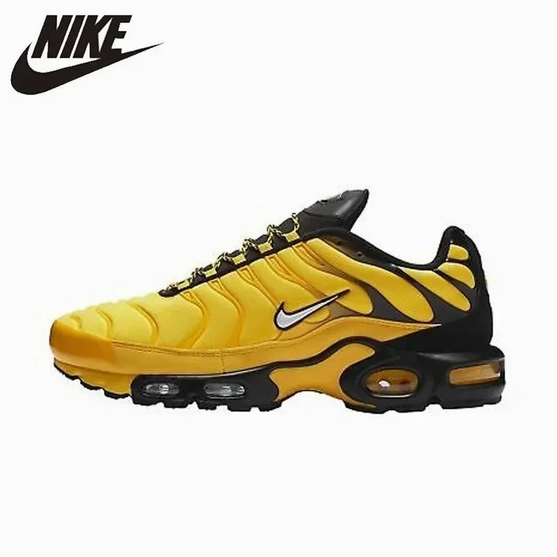 Nike TN Air Max Plus Frequency Pack  Yellow & Black Men's Running Shoes Asics Energy Return Shoes