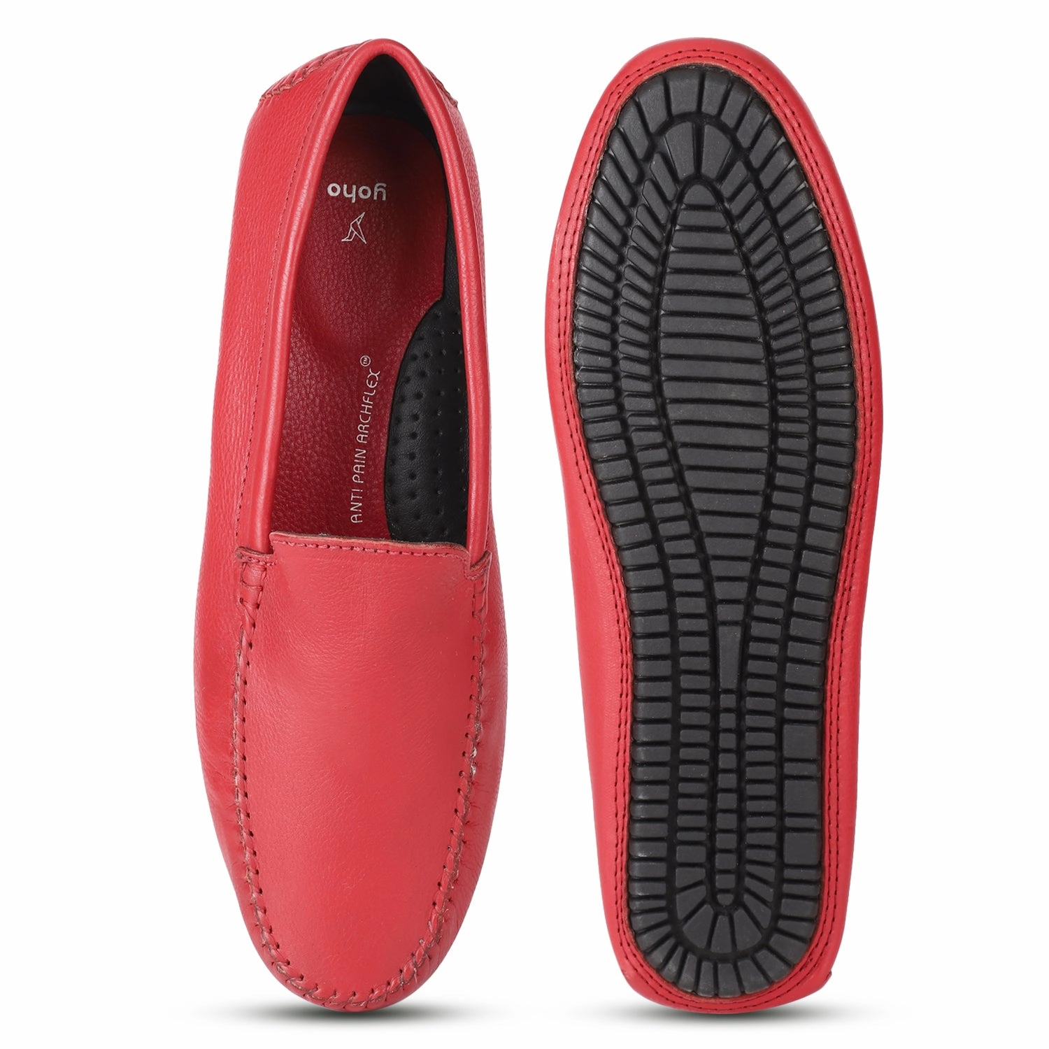 Lofos Loafers With Gold Buckle