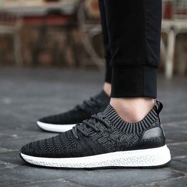 UMLIFE Running Shoes For Men's Mesh Breathable Sport Shoes Men Height Increasing Sneakers Black Male Light Comfort Shoes Sports Cushion In Running Shoes