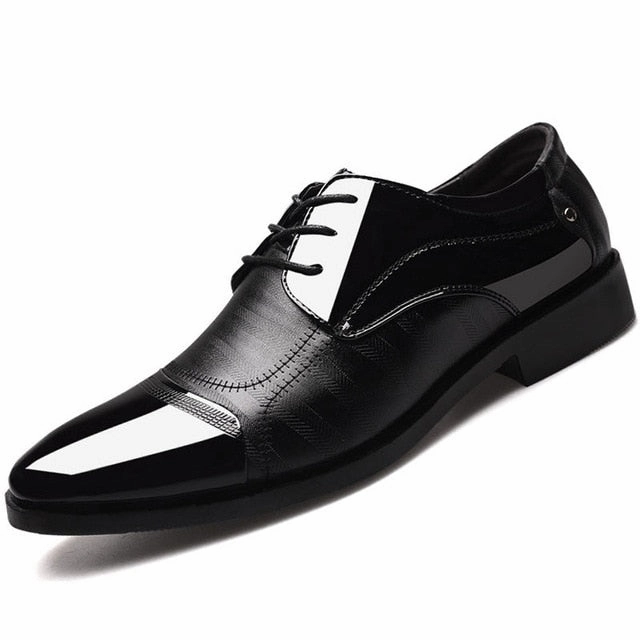 Shoes With Casual Dress Luxury Business Oxford Leather Shoes Men Breathable Rubber Formal Dress Shoes Male Office Wedding Flats Footwear Mocassin Homme