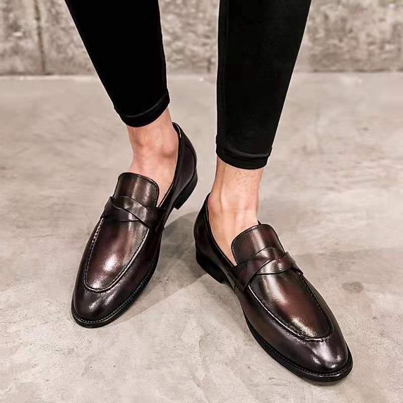 Men's casual penny loafers Daily slip on shoes Miu Miu Platform Loafers
