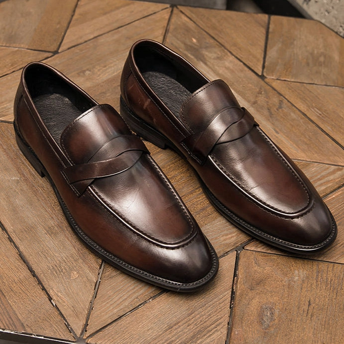 1950s Loafers Men's casual penny loafers Daily slip on shoes