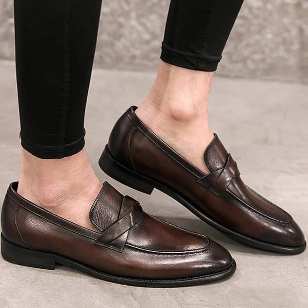 Monk Strap Loafers Men's casual penny loafers Daily slip on shoes