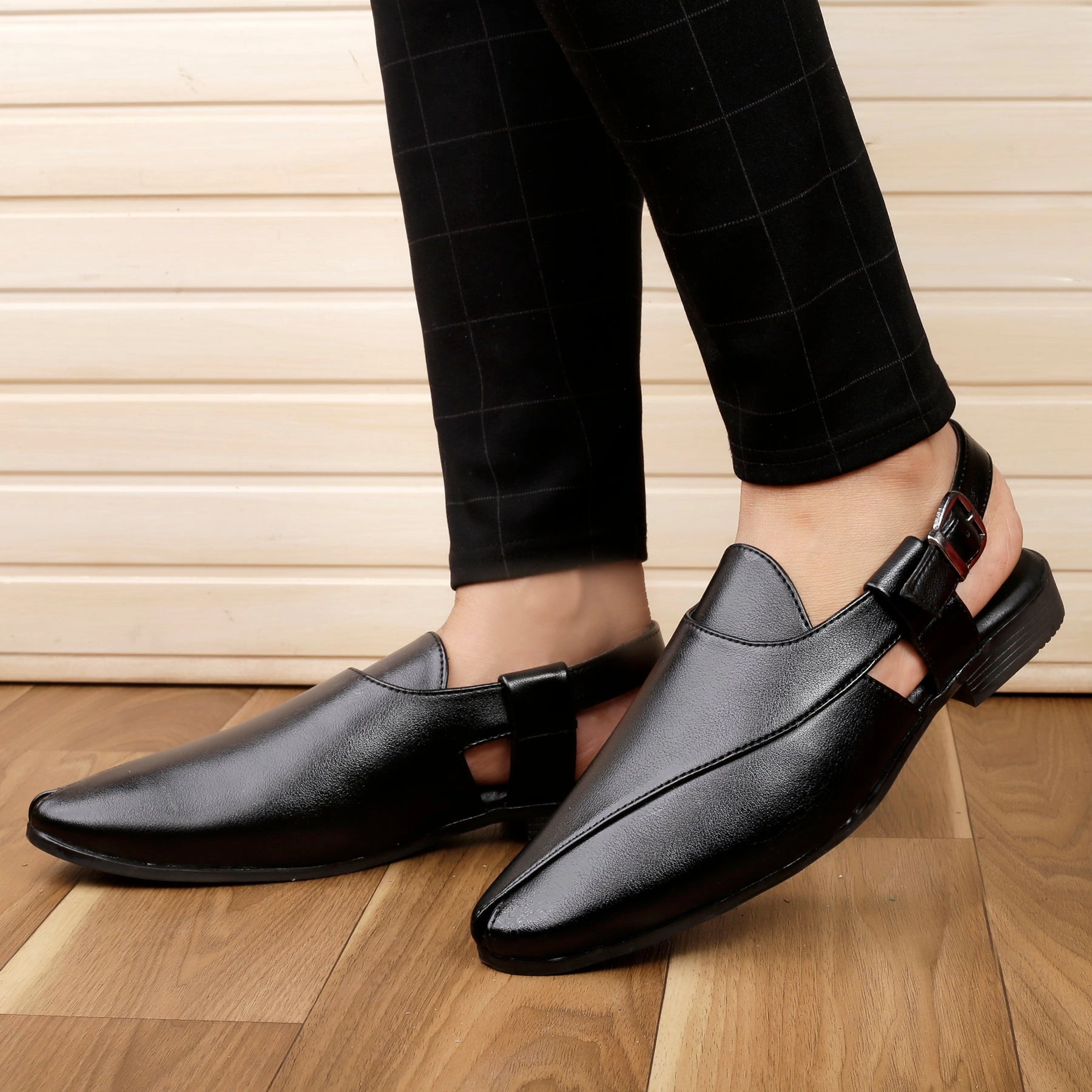 Bjorndal Slippers Bacca Bucci NOBILITY Close-Toe Outdoor Open Ethnic Sandals with Buckle