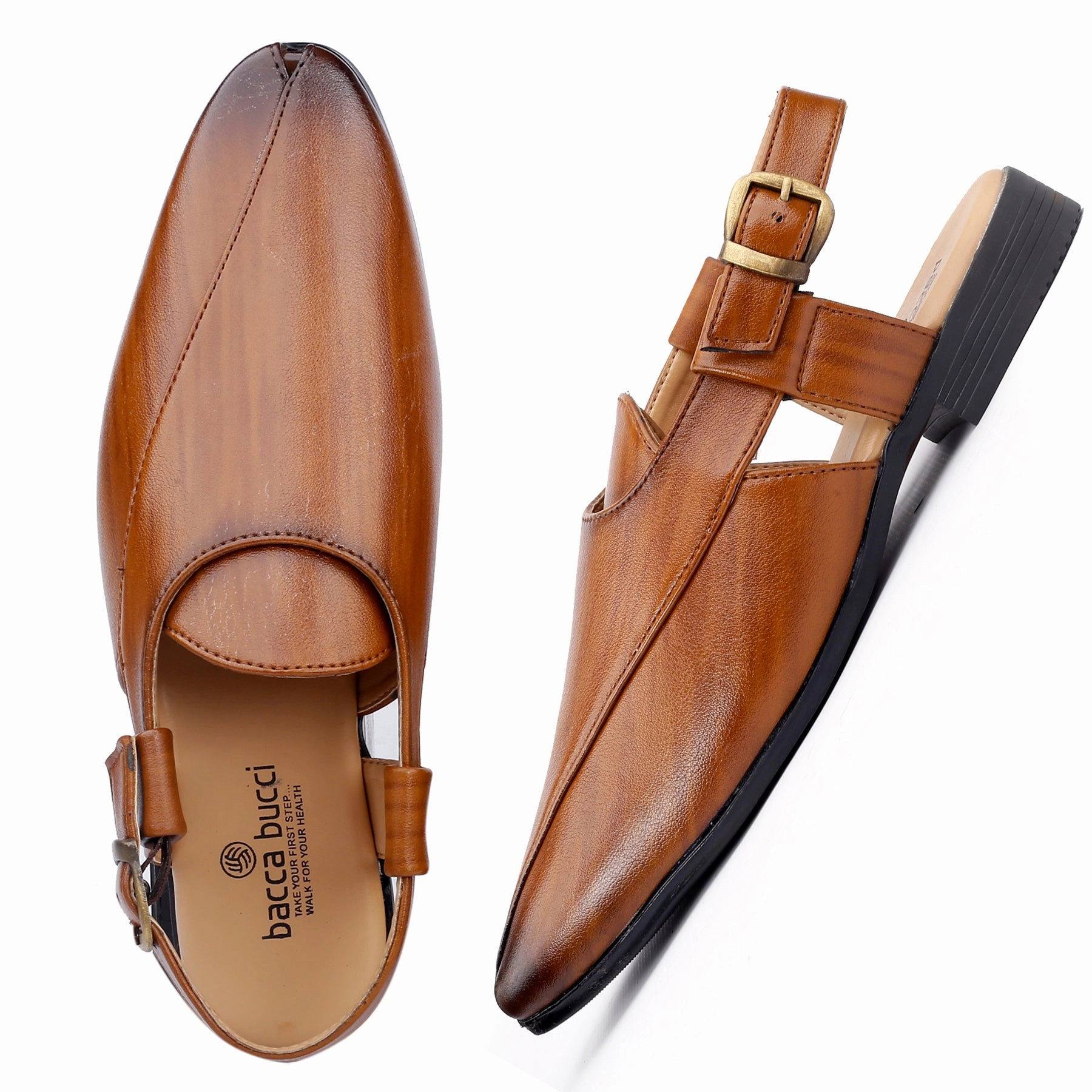 Santa Claus Slippers Bacca Bucci NOBILITY Close-Toe Outdoor Open Ethnic Sandals with Buckle