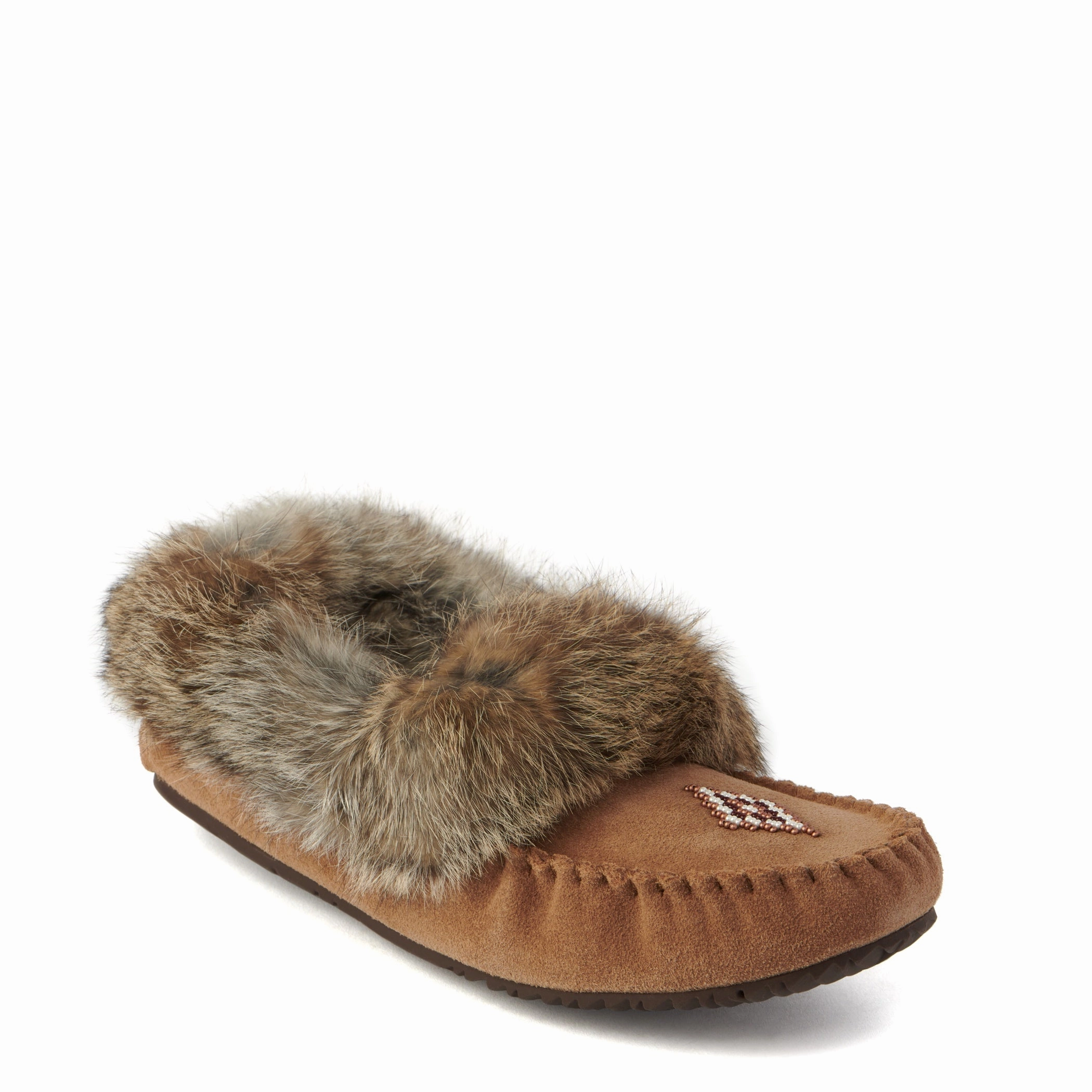 MANITOBAH MUKLUKS WOMEN'S STREET SUEDE MOCCASIN - OAK Freudian Slippers