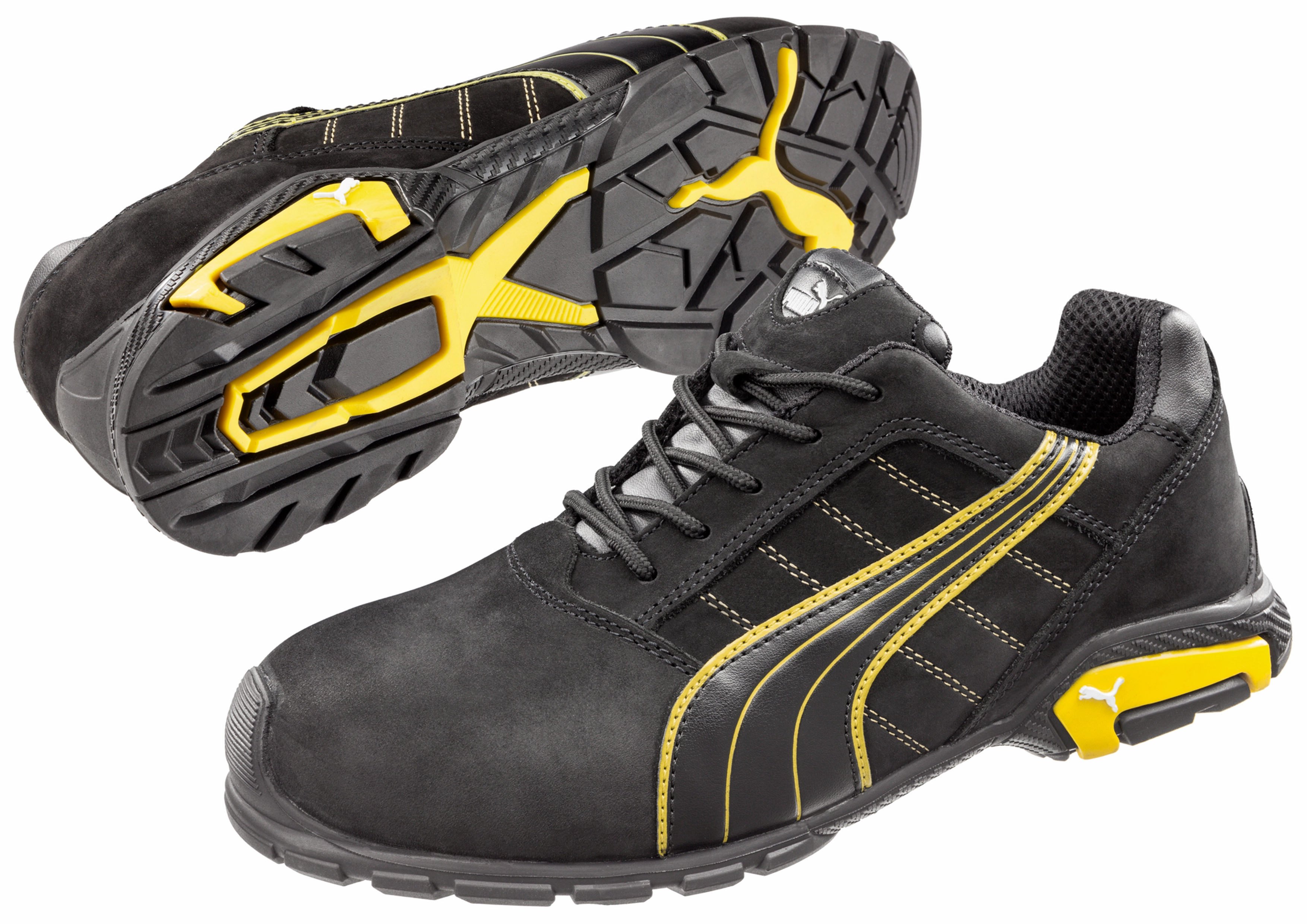 PUMA Amsterdam Black/Yellow (PUM642717) Asics Fuzex Running Shoe