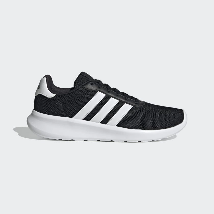 Lacing Adidas Shoes LITE RACER 3.0 SHOES - Core Black / Cloud White / Grey Five