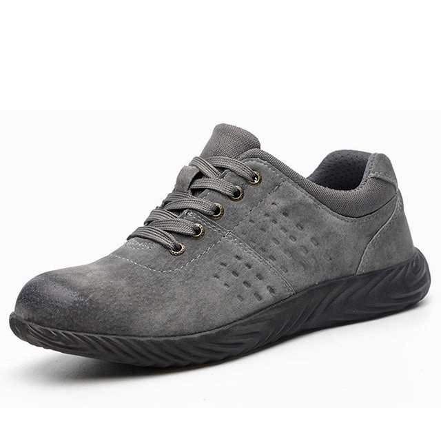 Men Boots Steel Toe Work Safety Boot Men Shoes Gap Flat Shoes