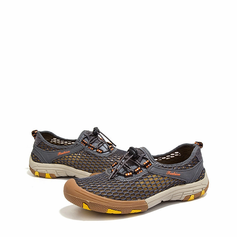 Toas Sandals Men Fashion Outdoor Mesh Breathable Soft Sports Sandals