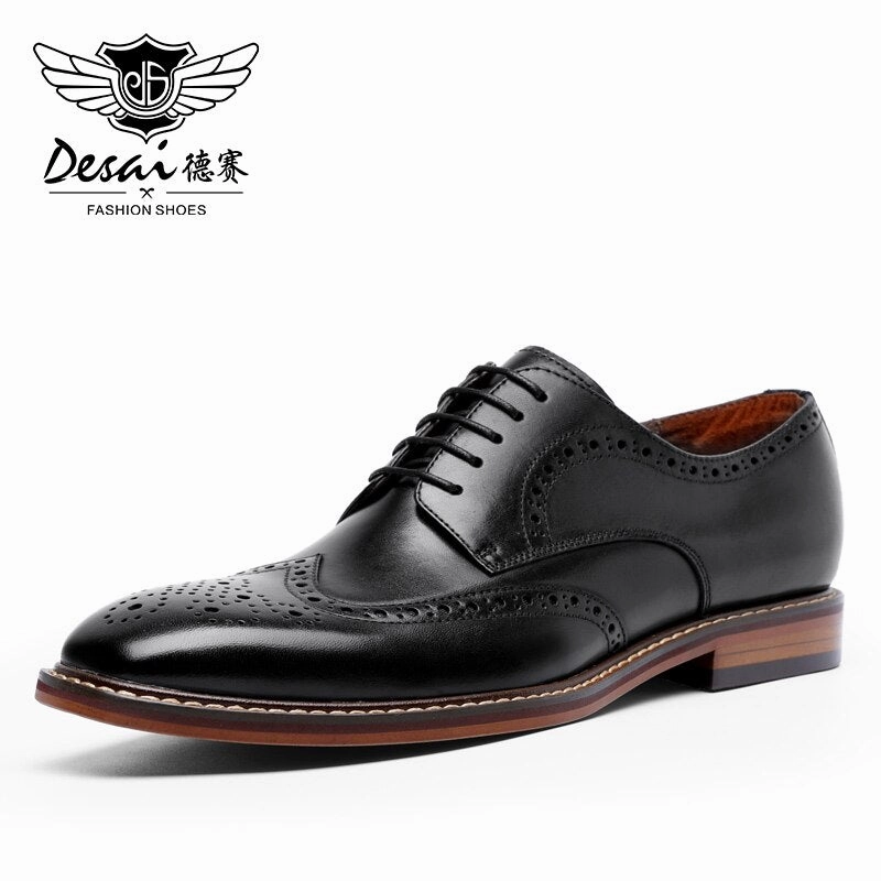 Men Formal and Casual Dress Genuine Leather Shoes Fall Winter 2024 Shoe Trends Casual