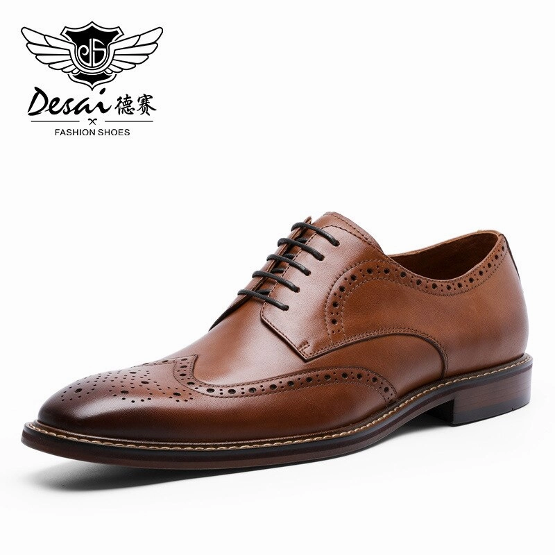 Men Formal and Casual Dress Genuine Leather Shoes Casual Shoes For Tall