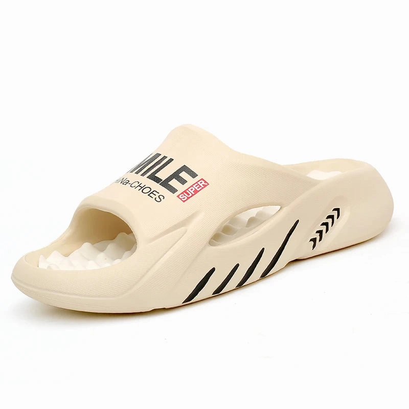 Dirt Slippers Men Massage Slippers Slides Indoor Outdoor Sandals Beach Casual Shoes Comfortable Sole Men's Slippers