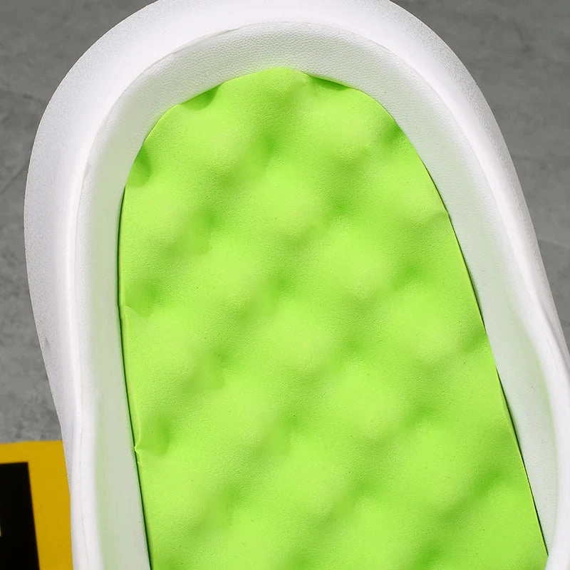 Men Massage Slippers Slides Indoor Outdoor Sandals Beach Casual Shoes Comfortable Sole Men's Slippers Comfy Feet Slippers