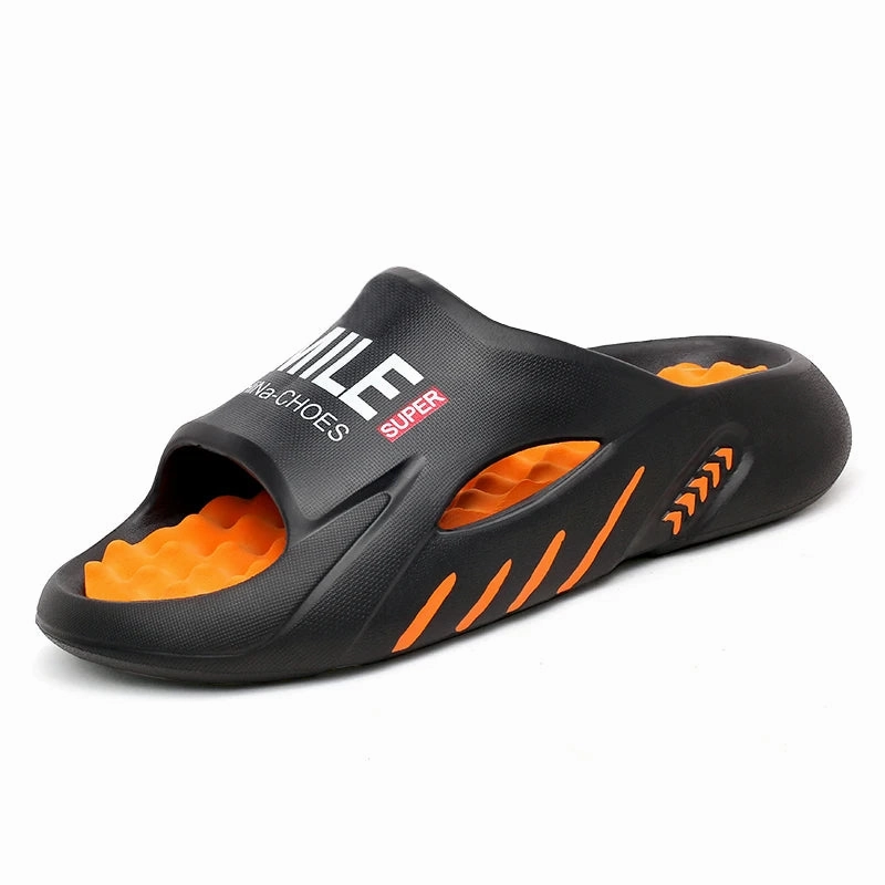 Slide Sale Men Massage Slippers Slides Indoor Outdoor Sandals Beach Casual Shoes Comfortable Sole Men's Slippers